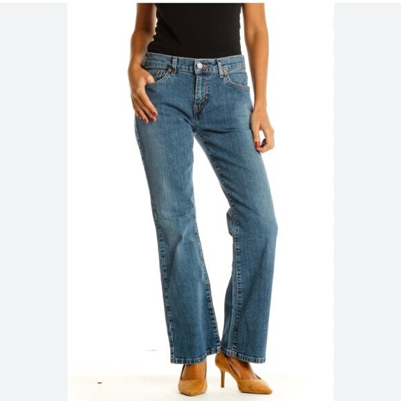 Levi’s Relaxed For Classic Boot Cut Dark Wash Pants Jeans Women’s Sz 16 - Picture 13 of 13